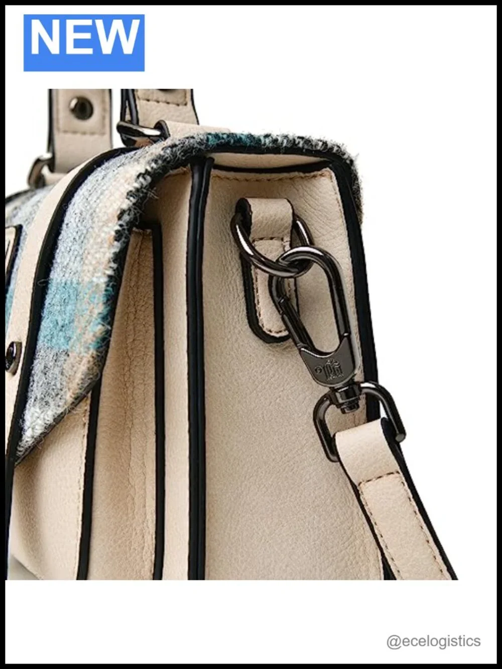 Genuine Harris Tweed Mini Satchel, Structured Crossbody Bag, Small